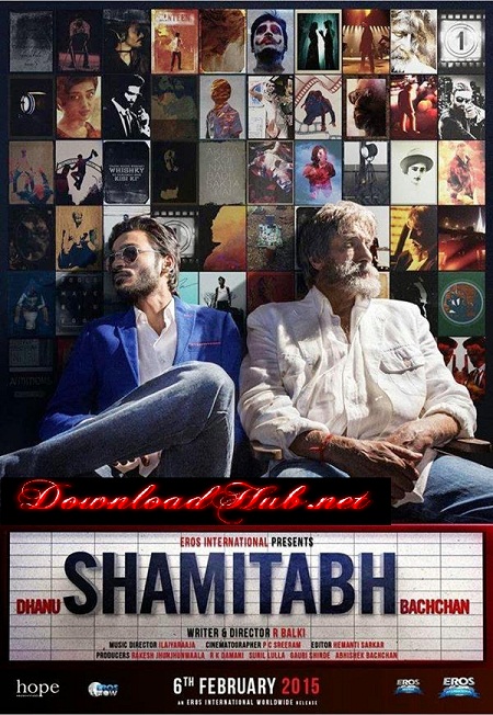 Poster Of Hindi Movie Shamitabh (2015) Free Download Full New Hindi Movie Watch Online At downloadhub.in