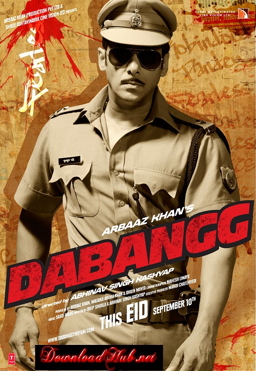Poster Of Dabangg (2010) All Full Music Video Songs Free Download Watch Online At downloadhub.in