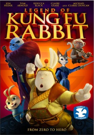 Poster Of Legend of Kung Fu Rabbit (2011) In hindi dubbed 300MB Compressed Small Size Pc Movie Free Download Only At downloadhub.in