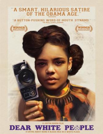 Poster Of Hollywood Film Dear White People (2014) In 300MB Compressed Size PC Movie Free Download At downloadhub.in