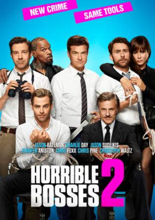 Poster Of Hollywood Film Horrible Bosses 2 (2014) In 300MB Compressed Size PC Movie Free Download At downloadhub.in