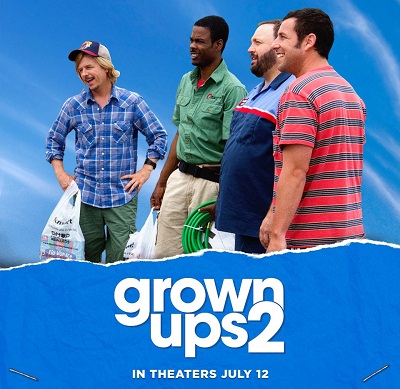 Poster Of Grown Ups 2 (2013) In Hindi English Dual Audio 300MB Compressed Small Size Pc Movie Free Download Only At downloadhub.in